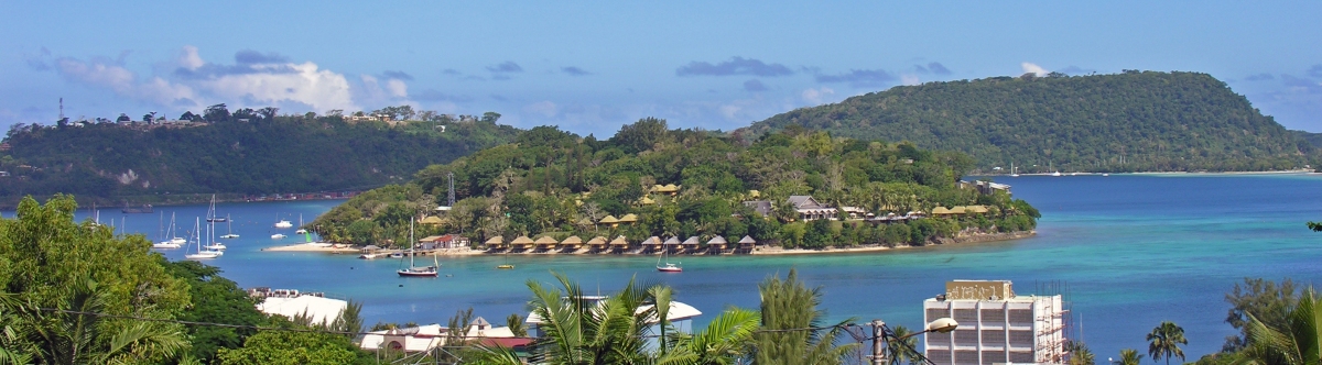 Port Vila, Vanuatu, from the War Memorial, 1 June 2006 (Phillip Capper)  [flickr.com]  CC BY 
Informazioni sulla licenza disponibili sotto 'Prova delle fonti di immagine'